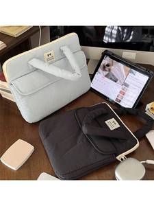 Dễ Thương 9.7 Inch Ipad Pro/Không Khí Ma Thuật Bàn Phím Bông Polyester Mềm Máy Tính Xách Tay Tay Áo Và Máy Tính Bảng Túi Puffy 13/14/15 Inch Của Phụ Nữ Quà Tặng - Product Image 2