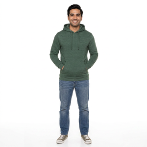 Sweat à capuche unisexe en polaire décontracté Clush Industries, personnalisable avec logo sur le devant, motif uni, hiver, polyester/coton - Product Image 1