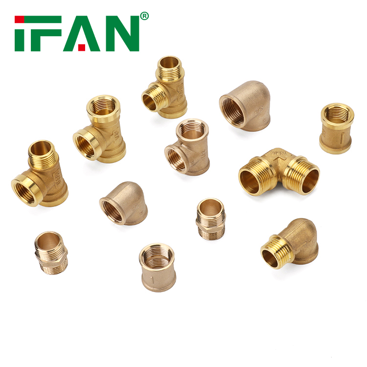 IFAN Good Quality Fitting Brass 1/2''-2'' Full Shape Copper Pipes Fittings High Pressure All Type Brass Fittings