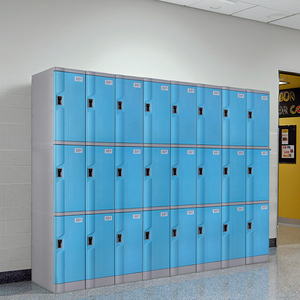 Nhà Máy Bán Hàng Trực Tiếp 6 Cửa Ra Vào Trường Nhựa <span class=keywords><strong>Locker</strong></span> Lưu Trữ Phòng Tập Thể Dục ABS Nhựa <span class=keywords><strong>Locker</strong></span> Tủ Quần Áo Phòng Tập Thể Dục Tủ Khóa Khóa - Product Image 2