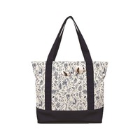 Sac fourre-tout en toile patchwork, sac de rangement portable avec fermeture éclair pour la plage, le shopping et les voyages, importé de Chine