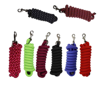Corde de laisse en nylon pour cheval, rênes équestres, résistantes à l'usure, renforcées, 2,5 m, équipement de selle western