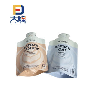 DF personalizado alta barrera en forma de colorido <span class=keywords><strong>barista</strong></span> OAT <span class=keywords><strong>leche</strong></span> líquida PA nylon bolsa de pie - Product Image 3
