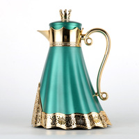 Cafetera de estilo árabe vintage de la mejor calidad, nuevo frasco de vacío popular con revestimiento de vidrio para ollas para regalos