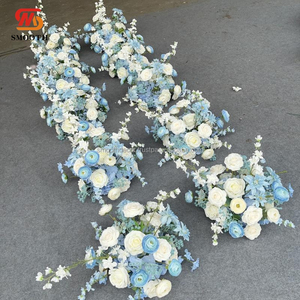 Centro de Mesa de Boda al por Mayor SMOOTH, Bola de Flores Artificiales de Rosa, Azul Marino, 1.8-2.4m, Diseño Asimétrico Irregular - Product Image 6