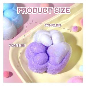 Super Slow Rising High Density <b>Cat</b> Paw Kawaii <b>Squishy</b> Stress Ball Sensory Fidget Therapy Toy Made of TPR Material - Product Image 3
