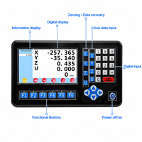 Ditron D80 5 Axis LCD Digital Readout Dro dengan Skala Linear dan Skala Magnetik Instrumen Pengujian Lainnya untuk Mesin Bubut/Fres RPM