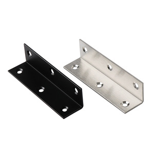 JINNATE Stainless Steel L-Shaped Angle Bracket Black And Silver Table Chair Connector Hardware Reinforcement Bracket - Product Image 5