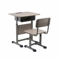 Ensemble bureau et chaise réglables pour étudiants, table d'étude pour étudiants, mobilier scolaire, bureau de classe avec étagère de rangement