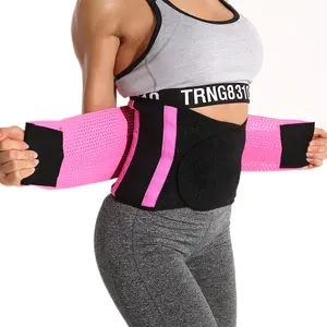 Großhandel Custom Logo Einstellbare elastische Neopren Double Waist Trimmer Unterstützung Abnehmen Sauna gürtel