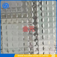 Flora Nashiji Mistlite Karatachi 4mm Dimand Flauta de vidrio estampado transparente Estructura sólida para uso industrial al aire libre