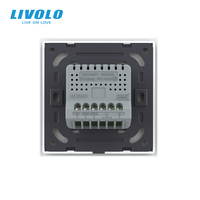 LIVOLO UK Interrupteur tactile étanche 1-2 boutons pour sonnette, en verre trempé, accessoire de sécurité pour maison intelligente et ingénierie de sécurité