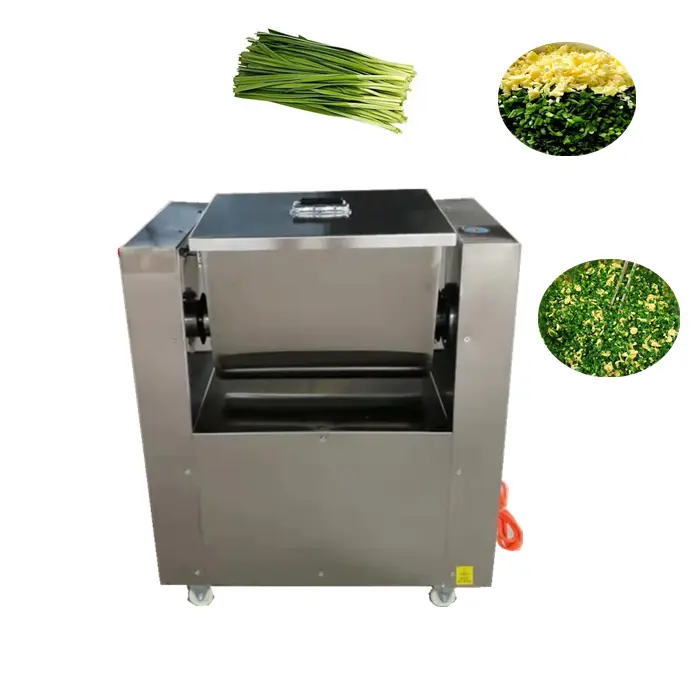 Misturador automático recarregável para legumes e legumes, máquina espiral de alongamento automática para misturar carne e legumes