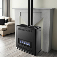 Chauffage d'appoint Kingfer 14KW 47770BTU, vente chaude, à gaz naturel GPL, panneau en verre trempé pour salon, camping, chauffage