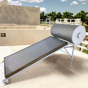 <span class=keywords><strong>Chauffe</strong></span>-<span class=keywords><strong>eau</strong></span> <span class=keywords><strong>solaire</strong></span> à plaque plane de 200 litres du Zhejiang pour usage domestique, extérieur, garage, hôtel avec support en espagnol - Product Image 3