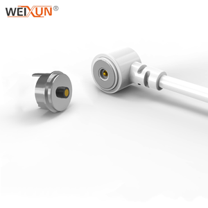 Pogo Pin Aspiration Magnétique Correspondant 8mm Mâle et Femelle <span class=keywords><strong>Prise</strong></span> de Charge Blanc 8mm Mâle et Femelle Câble de Charge Magnétique - Product Image 2