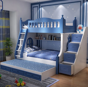 <span class=keywords><strong>Lit</strong></span> superposé en bois massif rose Princess Tree House <span class=keywords><strong>pour</strong></span> filles avec toboggan et escalier, tiroirs <span class=keywords><strong>de</strong></span> rangement <span class=keywords><strong>pour</strong></span> la chambre des enfants - Product Image 5