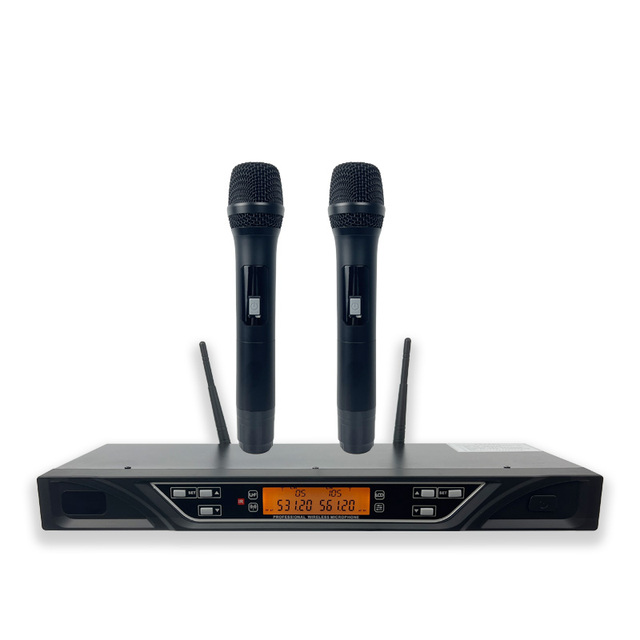 JGM Double Channels UHF Wireless Microphone System for Speech