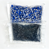 Flacon d'injection en verre stérile avec bouchon en caoutchouc bromobutyle et capuchon en aluminium et plastique à ouverture facile
