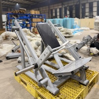 Máquina de Sentadillas y Remo con Carga de Discos para Gimnasio Comercial, Equipo de Entrenamiento de Piernas y Espalda, Doble Función, Equipo de Fitness