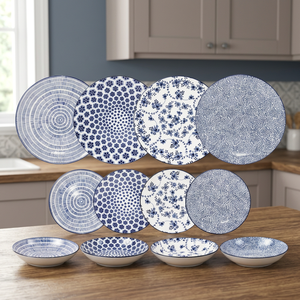 Set di Stoviglie in Porcellana Blu Harmony da 12 Pezzi (Ibili 691700 Spagna) - Product Image 3