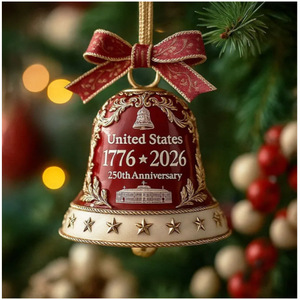 Nuevos Productos de Gran Éxito Transfronterizo: Decoración de Avión Bell del 250 Aniversario de EE. UU., Modelo <span class=keywords><strong>ALACR</strong></span> Hecho a Mano, para Colgar en Árbol de Navidad o Coche - Product Image 2