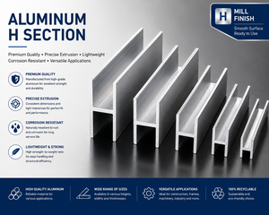 Profilé d'extrusion en aluminium en forme de H, finition usine, léger, résistant à la corrosion, matériau de construction pour portes et fenêtres - Product Image 2