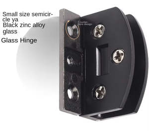 Puerta Abatible de Vidrio Templado sin Marco con Bisagras de Aleación de Zinc, Apertura de 180 Grados, Sin Perforación, Fácil Instalación, Diseño Moderno - Product Image 4