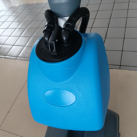 Machine de nettoyage électrique industrielle à pousser à la main de 14 pouces, équipement de lavage de sol, laveuse à récurer avec batterie