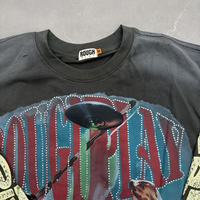 T-shirts pour hommes en coton épais de haute qualité, style punk, imprimé gothique, streetwear, fabricant en gros, tee-shirt à manches longues