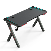 Escritorio para Juegos Wquantum con Luces LED RGB de 256 Colores, Mesa para E-Sports