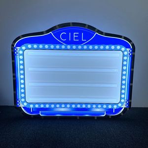 Tùy Chỉnh 3 Bộ Chữ Hạnh Phúc Sinh Nhật Dẫn Bảng Tin Đăng Ký Hộp Đêm VIP Dịch Vụ Chai Presenter LED Acrylic Thư Đăng Board - Product Image 4