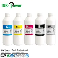 Tinta-daya 1000ML 1L DTG Tekstil Warna Putih Tinta UV Digital untuk Epson L800 L805 L1800 R1900 F2000 1390 DX5 DX7 Pencetak
