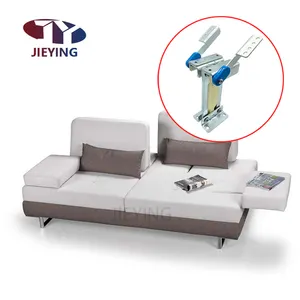 Jieying hardware furniture accessories sofa backrest rubber anti-pinch hand moving hinge sofa function hinge