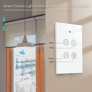 Interrupteur tactile intelligent <span class=keywords><strong>MoesGo</strong></span> WiFi RF433 pour le contrôle multiple des rideaux, des stores et des volets avec rétroéclairage - Product Image 5