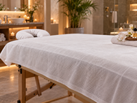 Draps de lit jetables écologiques non tissés pour table de massage, table d'examen médical, rouleau de papier perforé pour salon