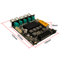 WUZHI AUDIO TB21F Potentiomètre Intégré 2.1 Canaux BT Amplificateur Carte Module Stéréo Subwoofer TPA3116
