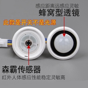 220 V nhúng thăm dò nhà thông minh dẫn kiểm soát ánh sáng hồng ngoại cảm biến cơ thể chuyển đổi với sự chậm trễ có thể điều chỉnh tự động hành lang đèn - Product Image 4