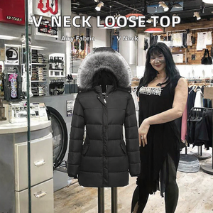 Chaqueta de invierno para mujer, con capucha de piel, abrigo de plumón, corte holgado, cálido, para exteriores - Product Image 2