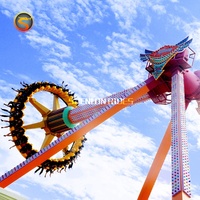 Manège à sensations extrêmes, frisbee en fibre de verre, grand balançoire à pendule à 360 degrés pour parc d'aventure