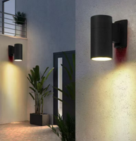 Lampe murale LED 6W COB à émission descendante, éclairage extérieur pour hôtel, appartement, villa, éclairage mural extérieur, décoration murale, lumière de luxe 3000K