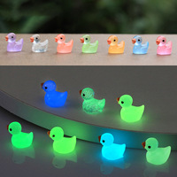 Figurine de petit canard jaune lumineux et coloré pour micro-paysage, accessoires décoratifs en mousse DIY pour pendentif et décoration de bureau