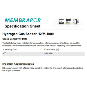 เซ็นเซอร์ก๊าซไฮโดรเจน H2/M-1000 0-1000 ppm แบบเคมีไฟฟ้าเพื่อความปลอดภัยและอุปกรณ์พกพา - Product Image 4