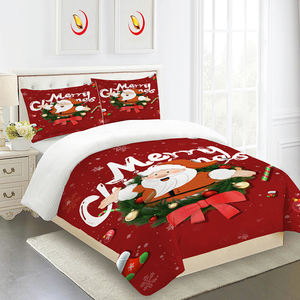 Kerstbeddengoed Sets Microfiber Kids Bedrukt 3 Stuks Kussen Dekbedovertrek Voor Slaapkamer - Product Image 2