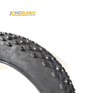 <span class=keywords><strong>Pneu</strong></span> Hiver Cramponné 20x4.0 pour Vélo Électrique <span class=keywords><strong>Fat</strong></span> <span class=keywords><strong>Bike</strong></span>, Caoutchouc Large avec 198 Clous - Product Image 2