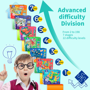 2023 nouveau papier populaire différent <span class=keywords><strong>niveau</strong></span> éducatif tige bricolage jouet puzzle boîte différente belle Puzzle jouet pour enfant - Product Image 2