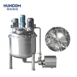 Prijs Van 3 Motoren Mixer Homogenisator Dispergeerapparatuur Maken Machine Voor Chemische Oplossingen Cosmetica-Industrie