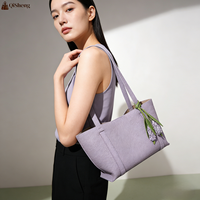 Sac fourre-tout tendance violet clair pour femmes, nouveau sac à bandoulière en cuir grande capacité, sac à main décontracté pour femmes avec décoration florale