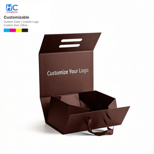 Custom Embossed Logo Luxury Recycled Paper Box Clothing Packaging <b>Magnetic</b> Folding <b>Gift</b> <b>Boxes</b> Premium Texture Shirt Box - Product Image 1