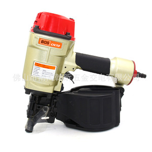 Cloueuse pneumatique Bos Coil Nailer CN55, diamètre des clous 3,1 mm, en alliage d'aluminium, pour planchers en bois et boîtes en bois - Product Image 1